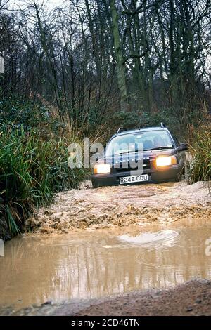 Land Rover Freelander in Eastnor Castle Herefordshire UK1999 Stockfoto