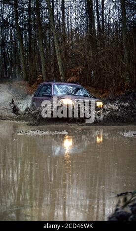 Land Rover Freelander in Eastnor Castle Herefordshire UK1999 Stockfoto