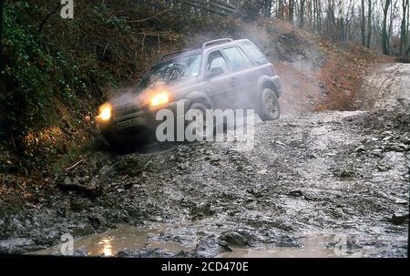 Land Rover Freelander in Eastnor Castle Herefordshire UK1999 Stockfoto