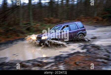 Land Rover Freelander in Eastnor Castle Herefordshire UK1999 Stockfoto