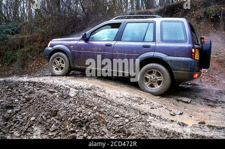 Land Rover Freelander in Eastnor Castle Herefordshire UK1999 Stockfoto