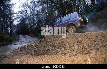 Land Rover Freelander in Eastnor Castle Herefordshire UK1999 Stockfoto