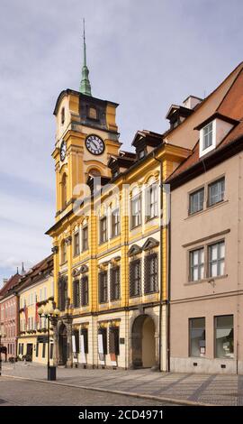 Platz von König Georg von Podebrady – Marktplatz in Cheb. Tschechische Republik Stockfoto