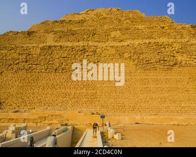 Stufenpyramide, Sakkara, Ägypten Stockfoto