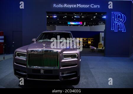 Rolls-Royce Cullinan Super Luxury SUV auf der 41. BANGKOK INTERNATIONAL MOTOR SHOW 2020 am 14. Juli 2020 in Nonthaburi, Thailand. Stockfoto