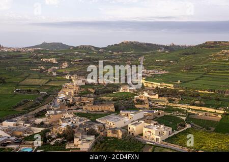 Malta, Aerial Gozo Island Stockfoto