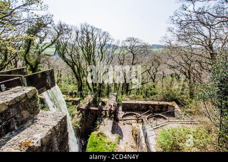 Felsformationen Auf Cornish Moor Stockfoto