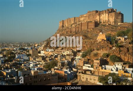 Mehrangarh Fort, Jodhpur, Rajasthan, Indien Stockfoto