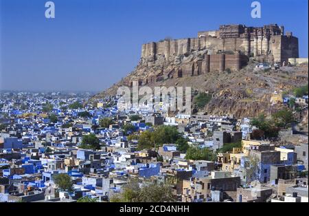 Mehrangarh Fort, Jodhpur, Rajasthan, Indien Stockfoto