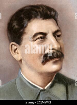 Joseph Stalin, Ministerpräsident und Generalsekretär des Zentralkomitees der Kommunistischen Partei der Sowjetunion. Stockfoto