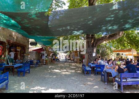 Adatepe, Ayvacik, Canakkale / Türkei - Juli 18 2020: Das alte Adatepe Dorf in den Kaz (Ida) Bergen Stockfoto