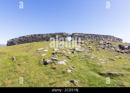 Ness von Burgi Eisenzeit ruiniert Festung in Scatness, Shetland Stockfoto