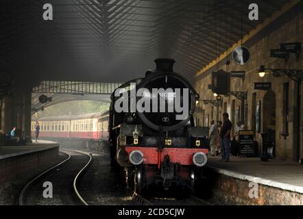 Thompson-Baureihe B1-Lokomotive NYMR (Bahnhof Pickering) Stockfoto