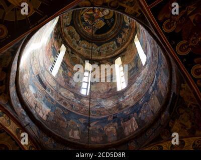 Das Innere der Biserica Veche (Alte Kirche) wurde von Prinz Mihial Cantacuzino, Sinaia, Siebenbürgen, Rumänien gebaut Stockfoto