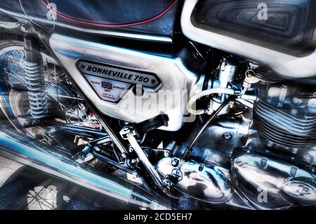 Triumph Bonneville 750 Stockfoto