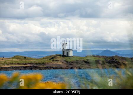 Elie Ness Leuchtturm, in Elie, Fife, Schottland Stockfoto