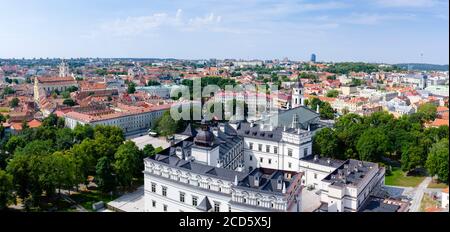 Luftaufnahme von Vilnius vom Gediminas-Turm, Litauen Stockfoto