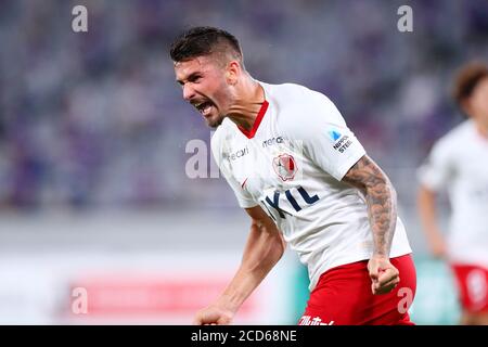 Tokio, Japan. August 2020. Everaldo (Antlers) Fußball: 2020 J1 Liga-Spiel zwischen dem FC Tokyo 1-2 Kashima Antlers im Ajinomoto Stadion in Tokio, Japan . Quelle: Naoki Nishimura/AFLO SPORT/Alamy Live News Stockfoto