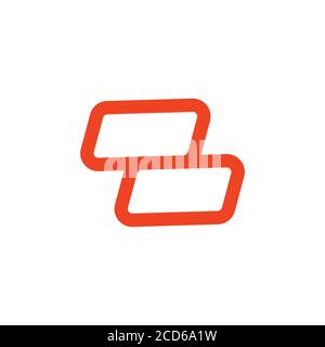 Einfache geometrische einzigartige ungewöhnliche Logo-Kollektion Vektor für Ihre Marke Modekonzept Stock Vektor