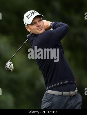 Deutschlands Martin Kaymer schlägt am 6. Tag bei der ISPS HANDA UK Championship am Belfry, Sutton Coldfield, ab. Stockfoto