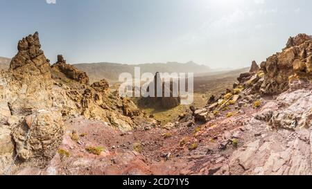 Panoramablick auf den Mirador de La Ruleta auf Teneriffa, Spanien Stockfoto