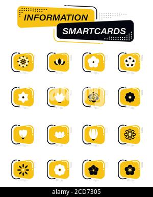 Blumensymbol-Set Stock Vektor