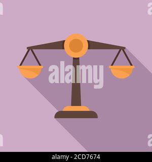 Symbol „Mission ausgleichen“. Flache Abbildung der Balance Mission Vektor-Symbol für Web-Design Stock Vektor
