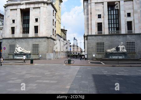 Turin, Italien - 2. Juni 2018 - die schöne Altstadt von Turin, die schönste Stadt im Piemont, Italien Stockfoto