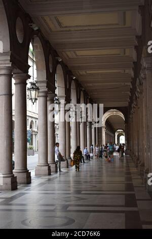 Turin, Italien - 2. Juni 2018 - die schöne Altstadt von Turin, die schönste Stadt im Piemont, Italien Stockfoto