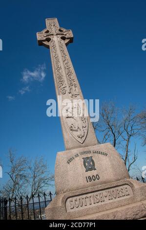 Scottish Horse Boer war Memorial auf der Edinburgh Castle Esplanade, Schottland. Stockfoto