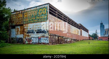 Raleigh North Carolina USA Juli 19 2014 Norfolk Southern Train Hof Stockfoto