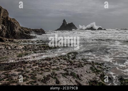 Broadhaven South Beach, Pembrokeshire, West Wales Stockfoto