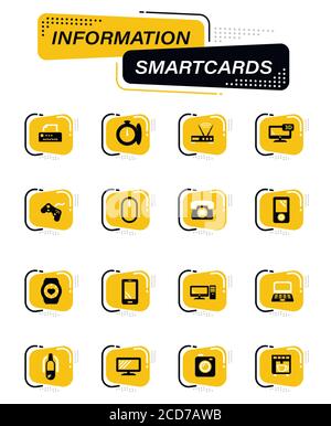 Geräte-Symbole-set Stock Vektor