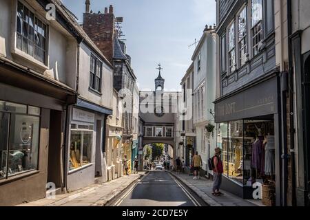 Totnes, Marktstadt an der Mündung des Flusses Dart, South Devon, England, Großbritannien Stockfoto