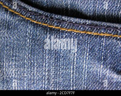 Blaue Jeans-Qualität als Hintergrund Stockfoto