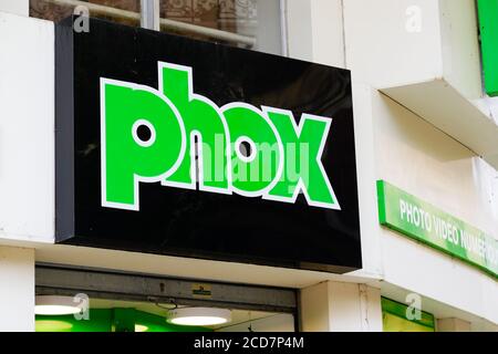 Bordeaux , Aquitaine / Frankreich - 08 16 2020 : phox Logo und Text Zeichen für Shop von Kamera Elektronik Geschäft in der Fotografie spezialisiert Stockfoto