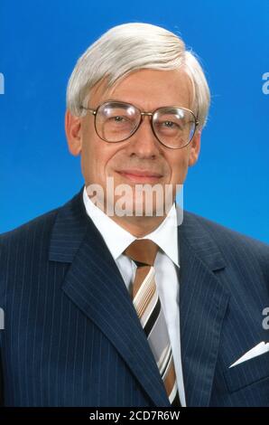 NDR Talkshow, 10. Jubiläum der Talkshow aus Hamburg, Sendung vom 27. Juni 1989, Talkgast: Bundespostminister Christian Schwarz Schilling Stockfoto