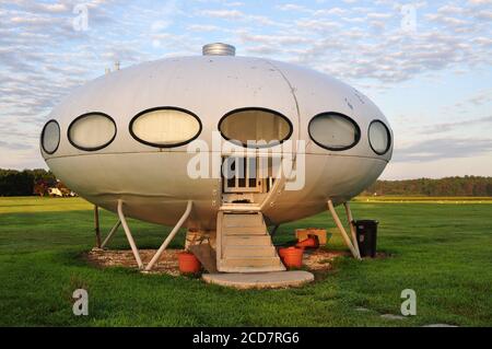 Futuro House befindet sich in Milton, Delaware. Stockfoto