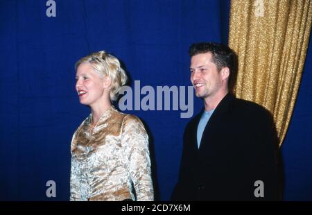 Schauspieler Til Schweiger und Ehefrau Dana bei der UNESCO Gala in Neuss am 31. Oktober 1998. Stockfoto