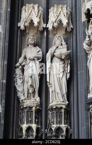 Kölner Dom. Welterbe - ein römisch-katholisch-gotischer Dom in Köln Stockfoto