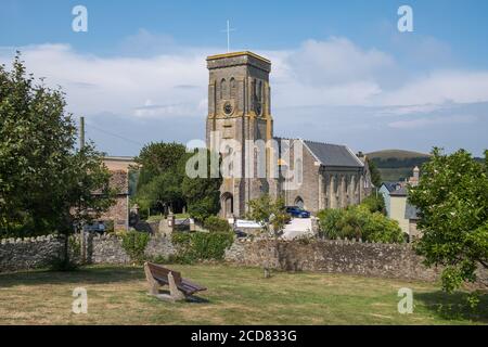 Holy Trinity Church in der South Hams Stadt Salcombe, Devon, Großbritannien Stockfoto