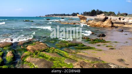 Die Schönheit der Gewässer von Binh Thuan, Vietnam Stockfoto