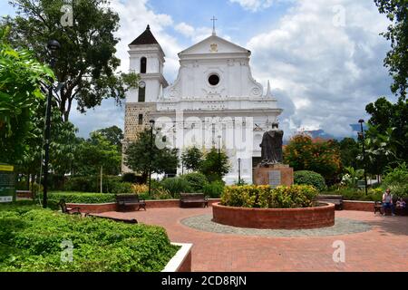 Kolonialkirche in santa fe de antioquia Stockfoto