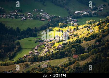 Frankreich, Haute Savoie, Tal von Abondance, Abondance Stockfoto