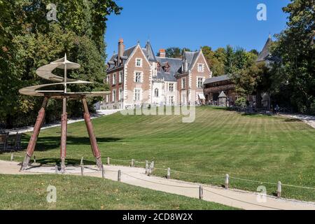 Frankreich, Indre-et-Loire (37), Amboise, Region Centre Loire Valley, Schlösser im Loire-Tal, Welterbe des Loire-Tals, Clos Luc? Schloss, Leonardo Da Vinci Park (letzte Heimat von L?onard de Vinci), der Park Stockfoto