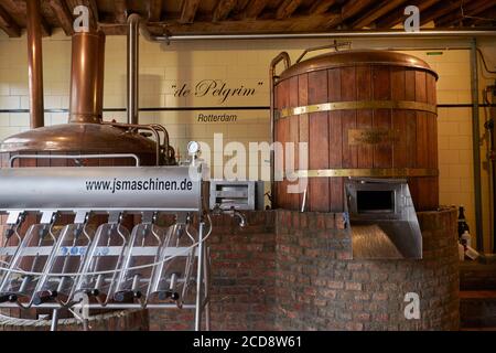 Niederlande, Südholland, Rotterdam, Delfshaven, Tanks der Pelgrim Brauerei Stockfoto