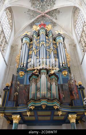 Niederlande, Nordbrabant (Provincie Noord Brabant), Breda, Organof the Grote Kerk oder Onze Lieve Vrouwekerk (Liebfrauenkirche) Stockfoto