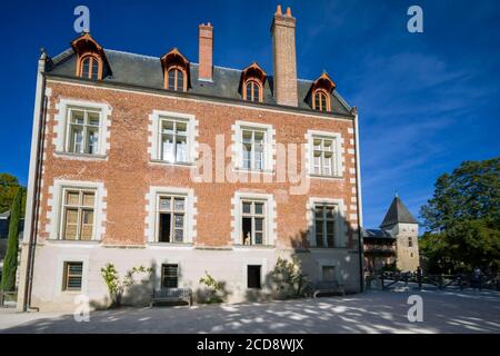 Frankreich, Indre-et-Loire (37), Amboise, Region Centre Loire Valley, Schlösser im Loire-Tal, Welterbe des Loire-Tals, Clos Luc? Schloss, Leonardo Da Vinci Park (letzte Heimat von L?onard de Vinci) Stockfoto