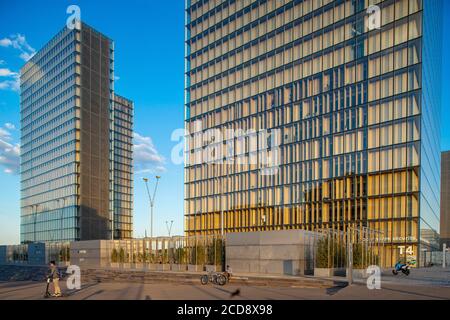 Frankreich, Paris, der nationalen Bibliothek von Frankreich (BNF) Fran?ois Mitterrand durch den Architekten Dominique Perrault Stockfoto