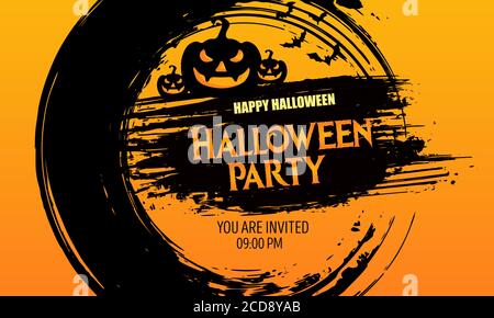 halloween Verkauf Banner Layout-Design. vektor-Illustration Stock Vektor